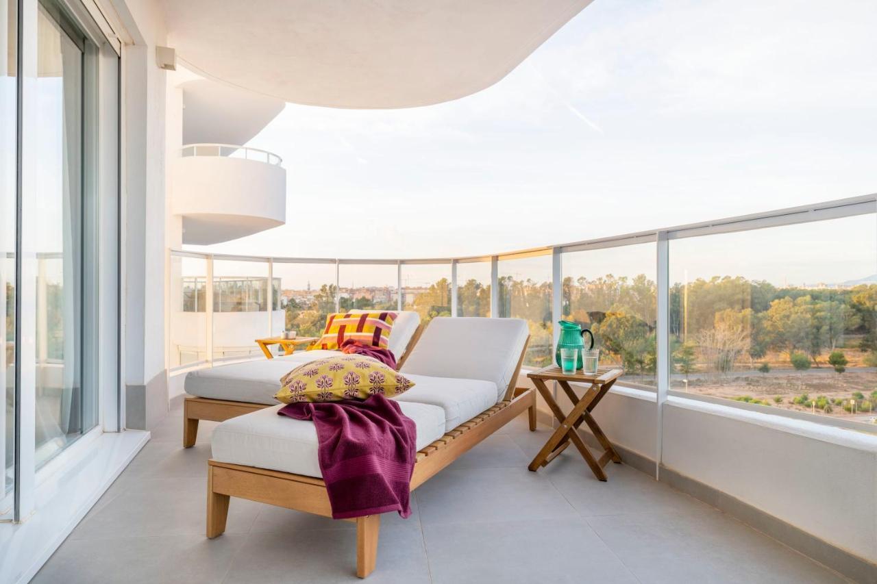 Canet d'En Berenguer Gran Canet 2Br! Walk To Beach, Sea View, Sauna & Gym מראה חיצוני תמונה